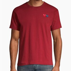 Comms Des Garçons Play - Burgundy Tshirt XL